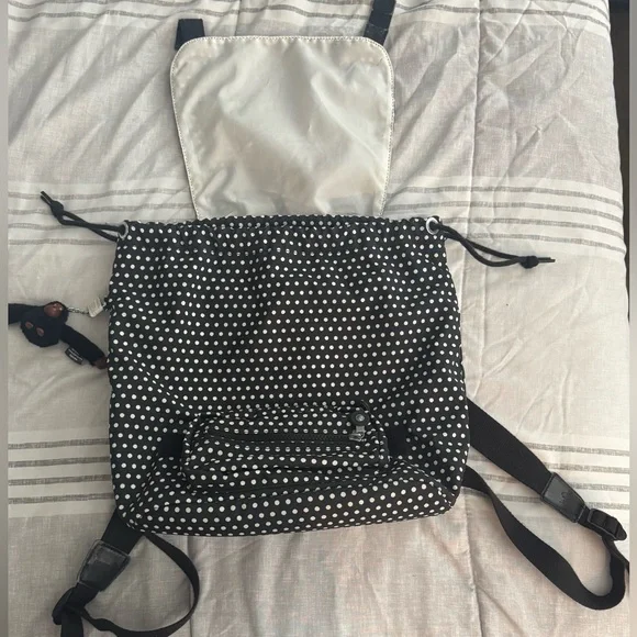 Kipling Dotted Black Backpack - Picture 4 of 8
